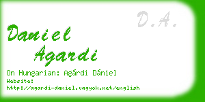 daniel agardi business card