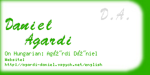 daniel agardi business card